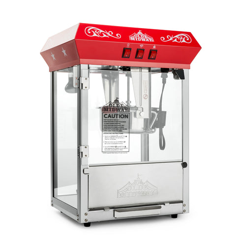 Bar Style Popcorn Machine Maker Popper with Large 10-oz Kettle